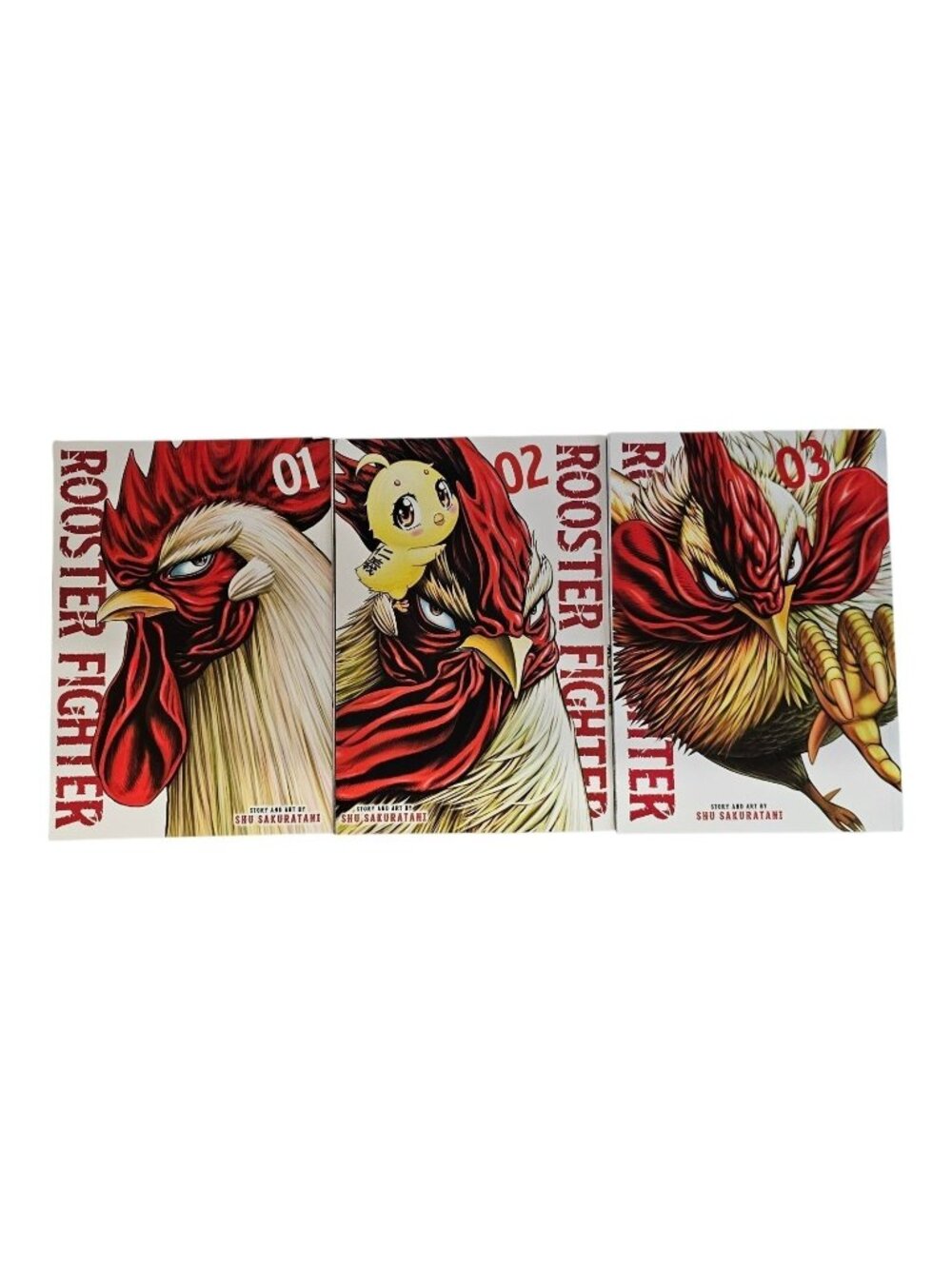 Rooster Fighter Manga Vol 1-3 Paperback Books Set Shu Sakuratani Viz Media